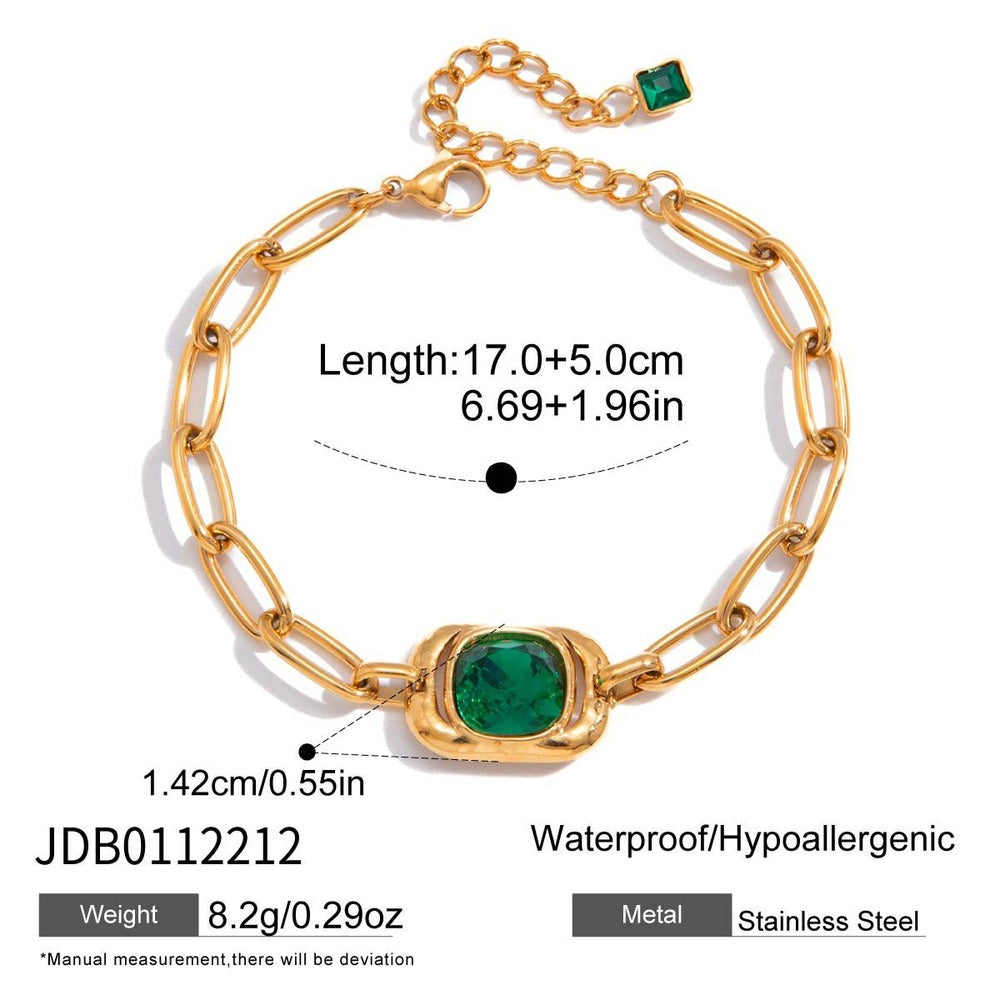Green Zircon Hand Chain Collection