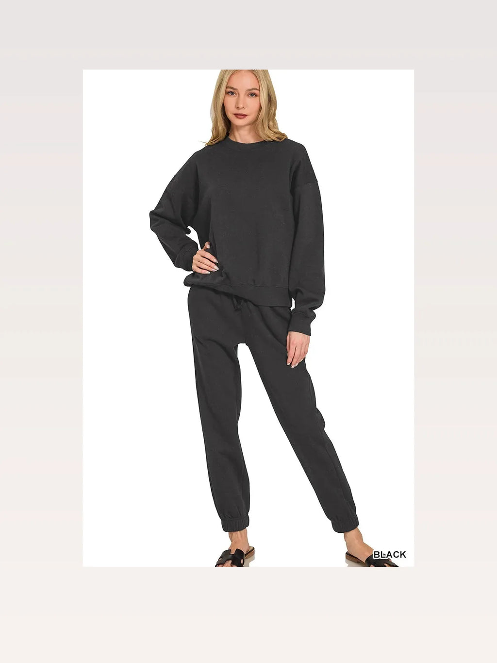 Fleece Long Sleeve Pullover and Jogger Set