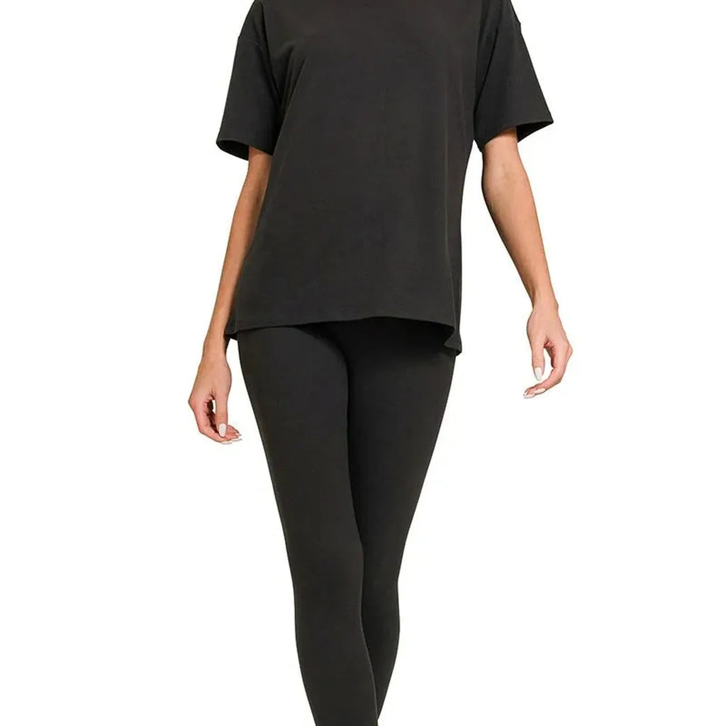 Brushed Microfiber Loungewear Set – Plus Size Friendly