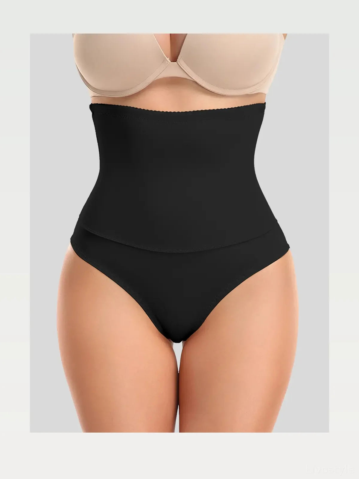 Black Lace Detail High Waist Seamless Shaping Shorts