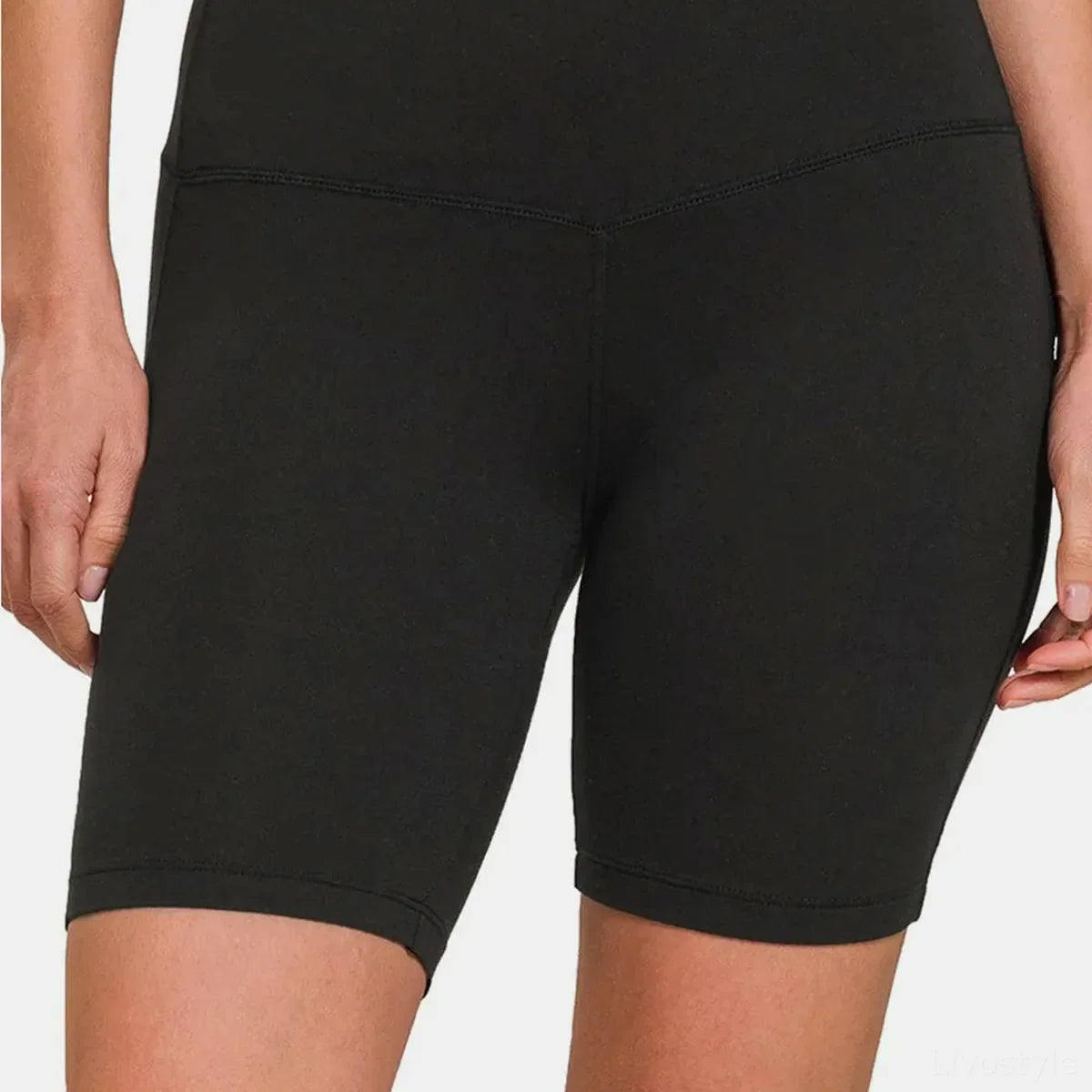 High Waist Moisture-Wicking Active Shorts