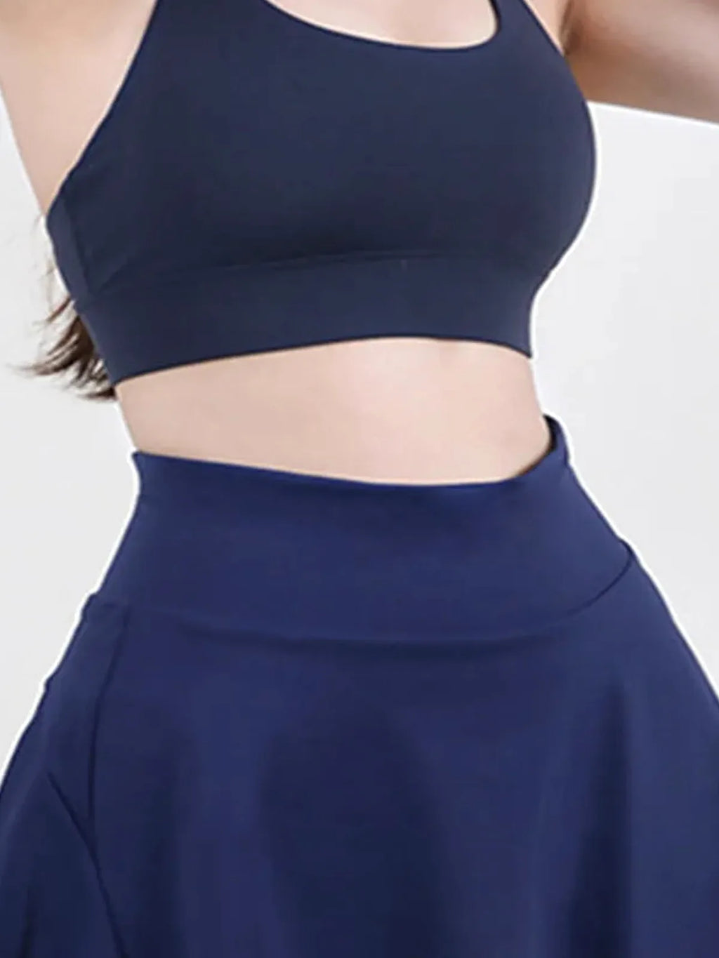 High Waist Pleated Active Skirt