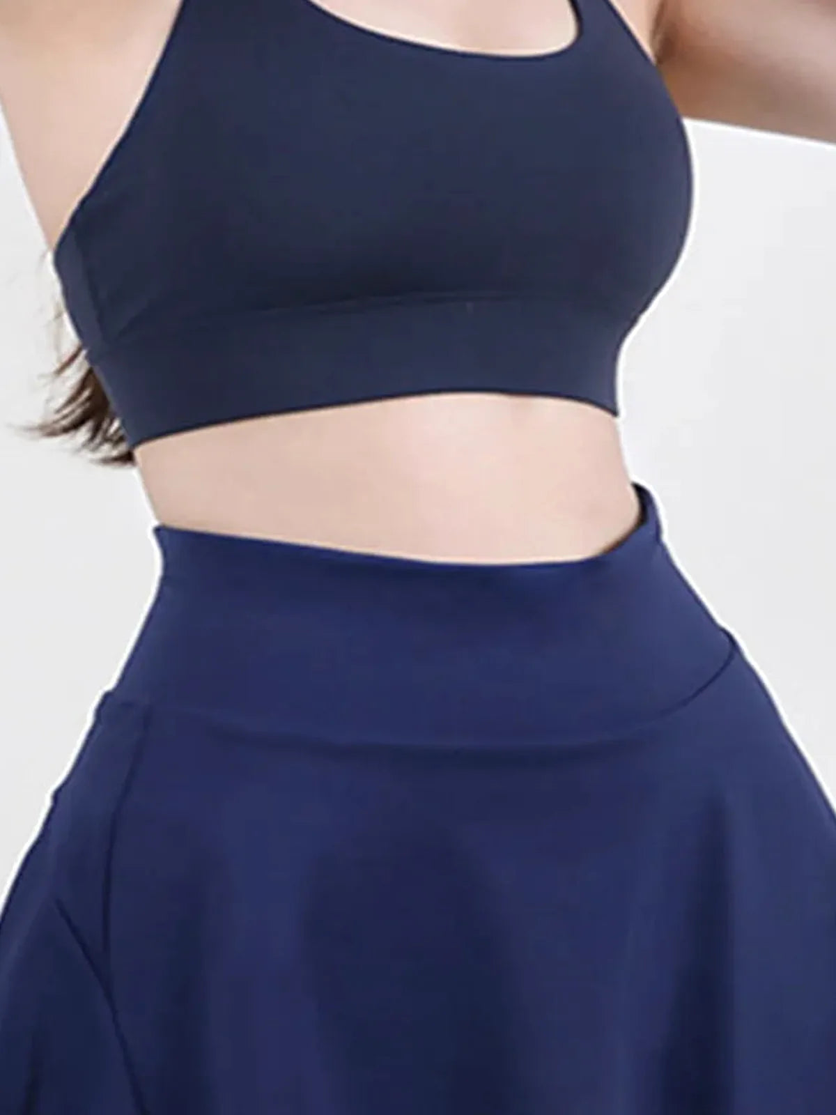 High Waist Pleated Active Skirt