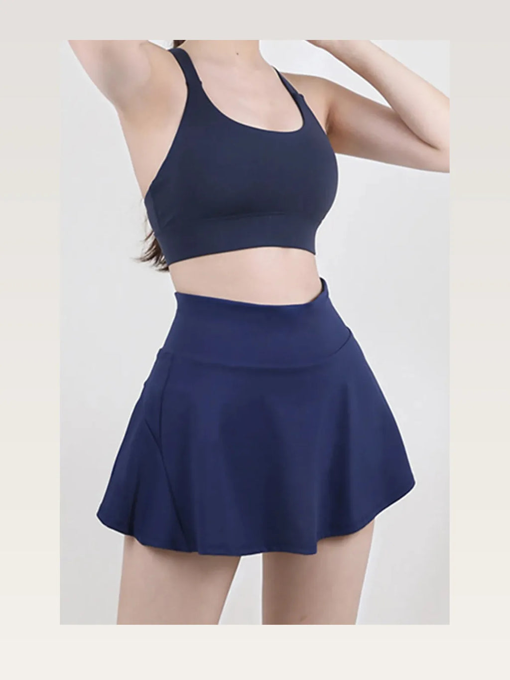 High Waist Pleated Active Skirt