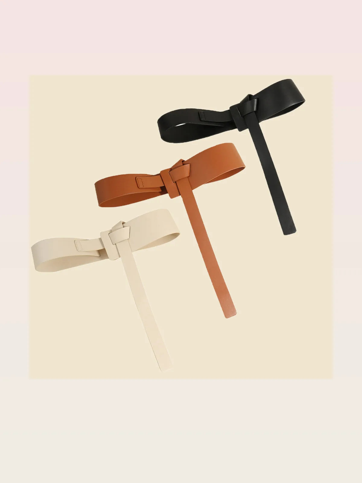 Knot Detail PU Belt
