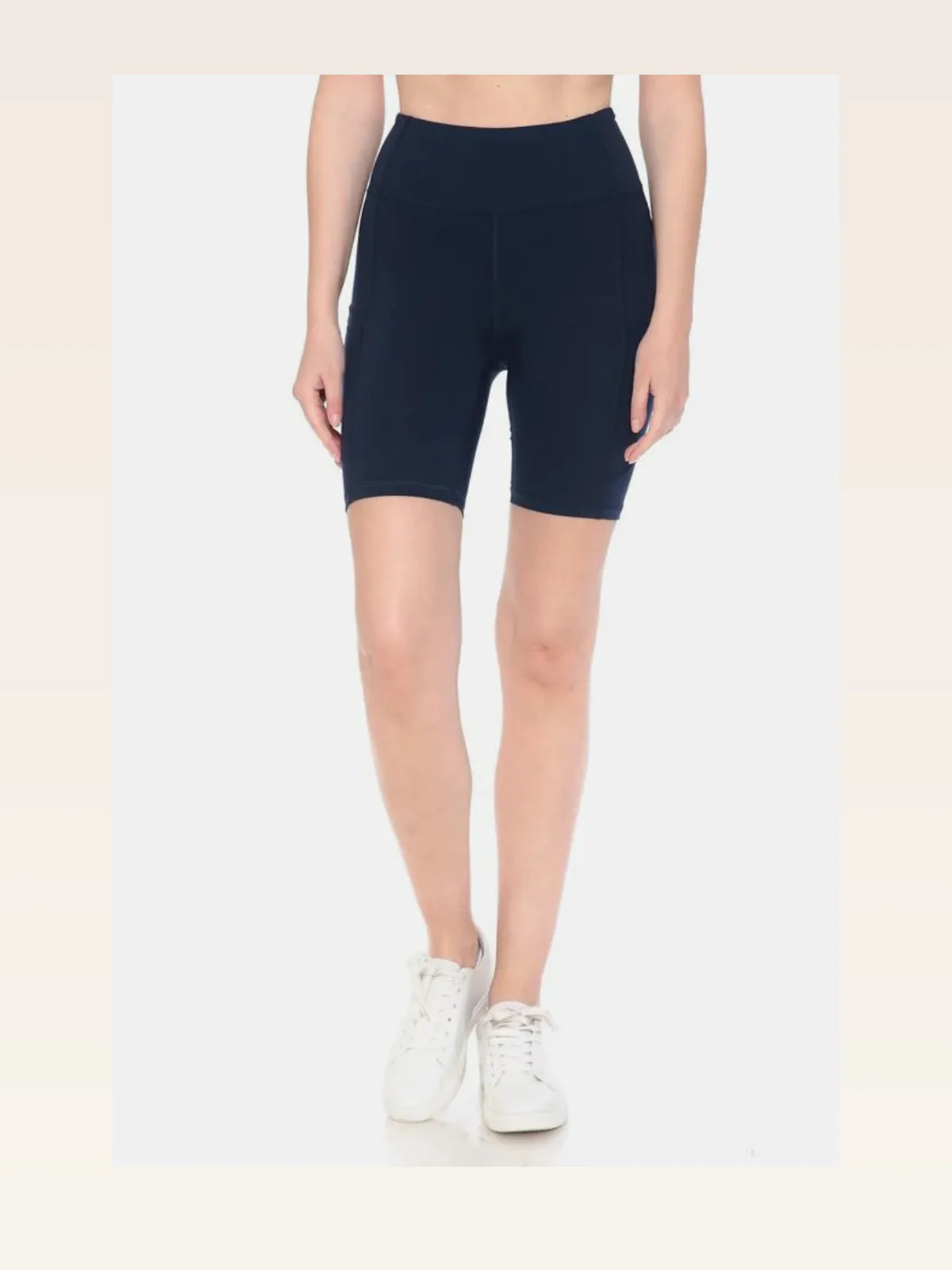 High Waist Active Shorts – Navy