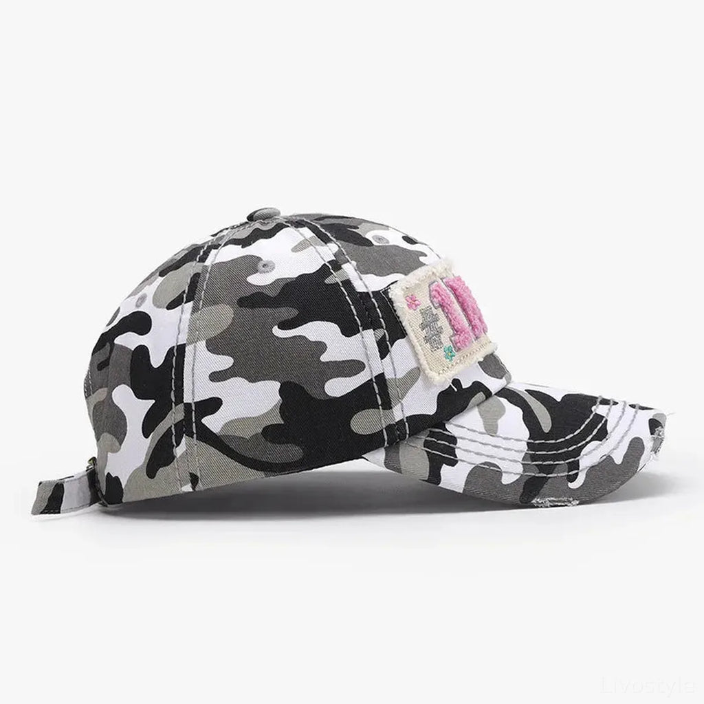 Letter Patch Adjustable Baseball Cap