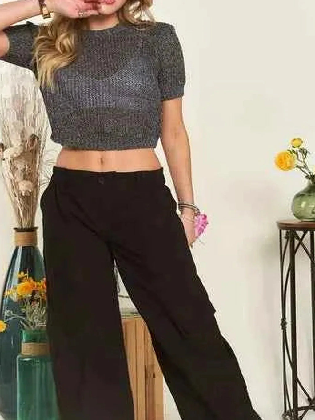 Low Rise Casual Cotton Cargo Pants