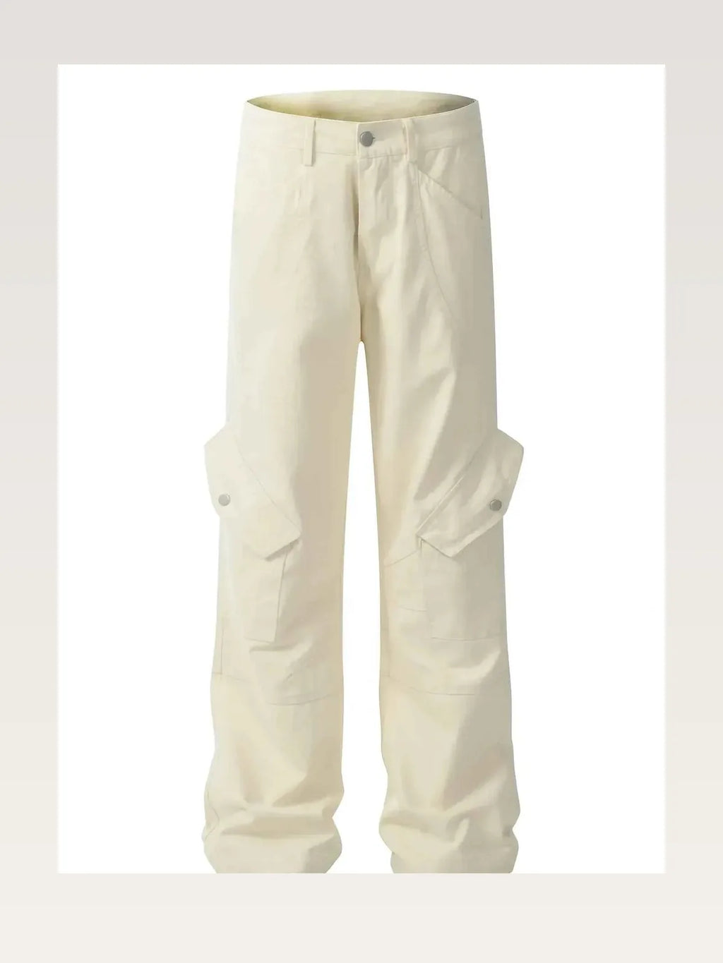 Men's Cargo Straight Pants with Multiple Pockets