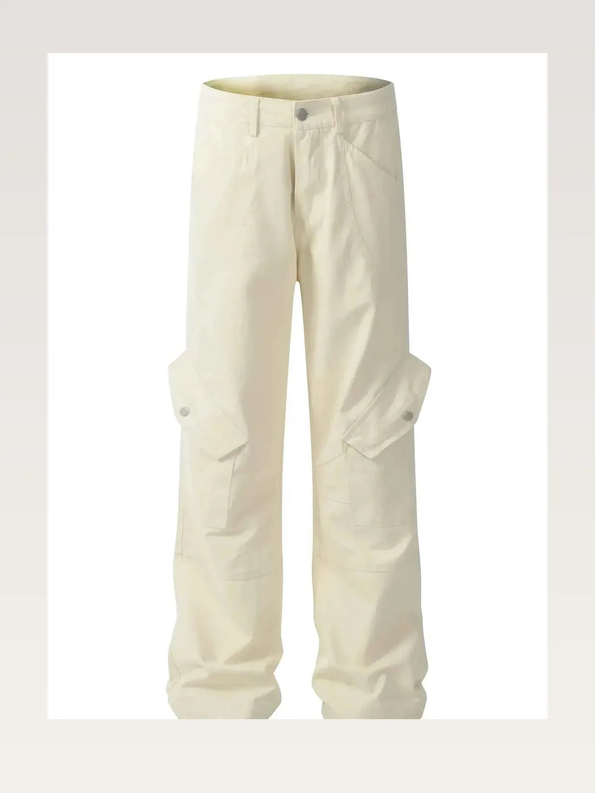 Men's Cargo Straight Pants with Multiple Pockets