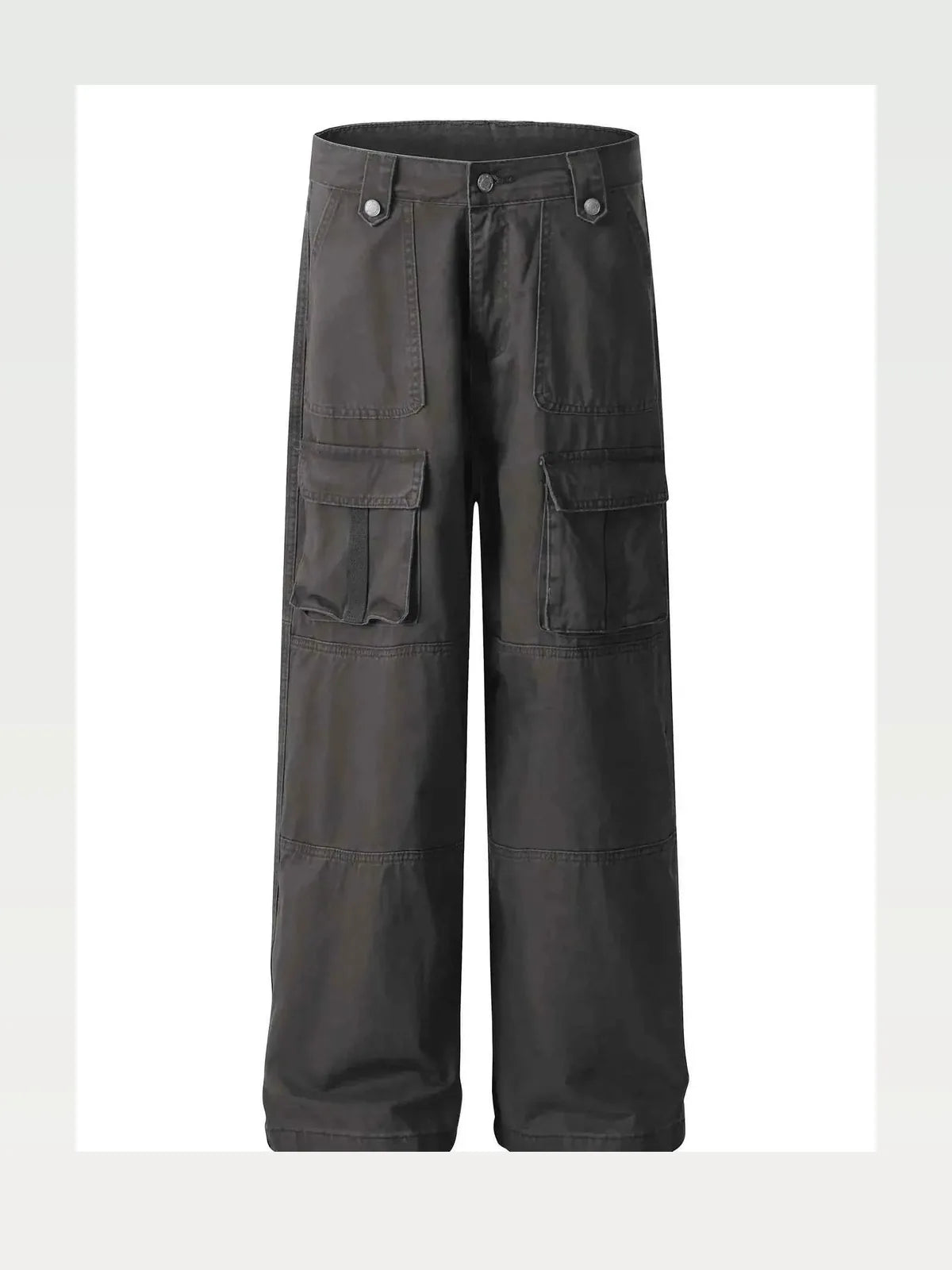 Men's Wide Leg Cargo Pants with Multiple Pockets