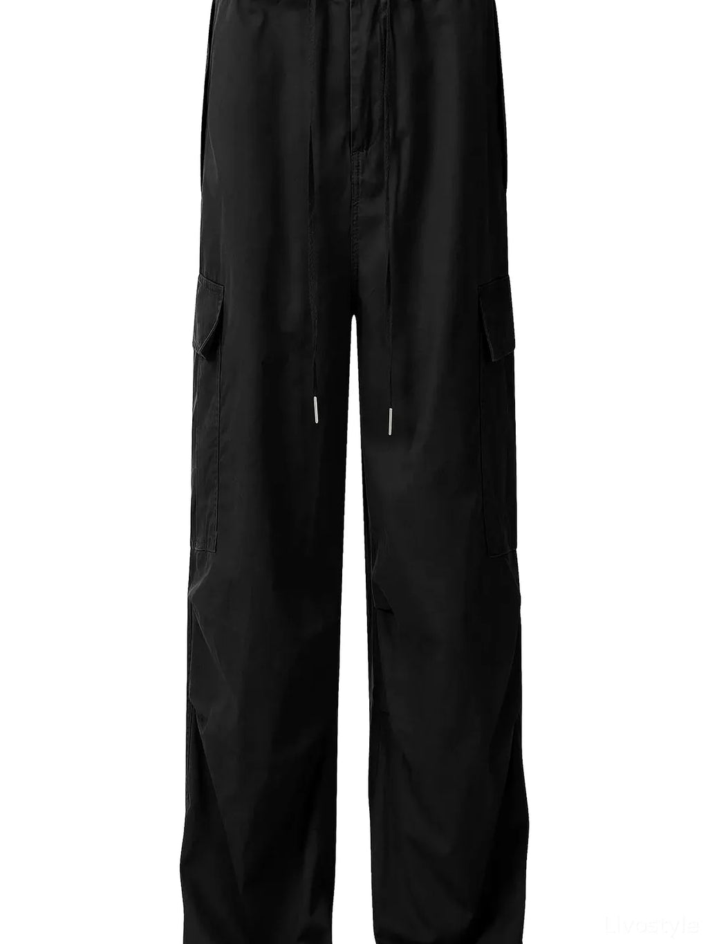 Men's Drawstring Cargo Pants with Multiple Pockets