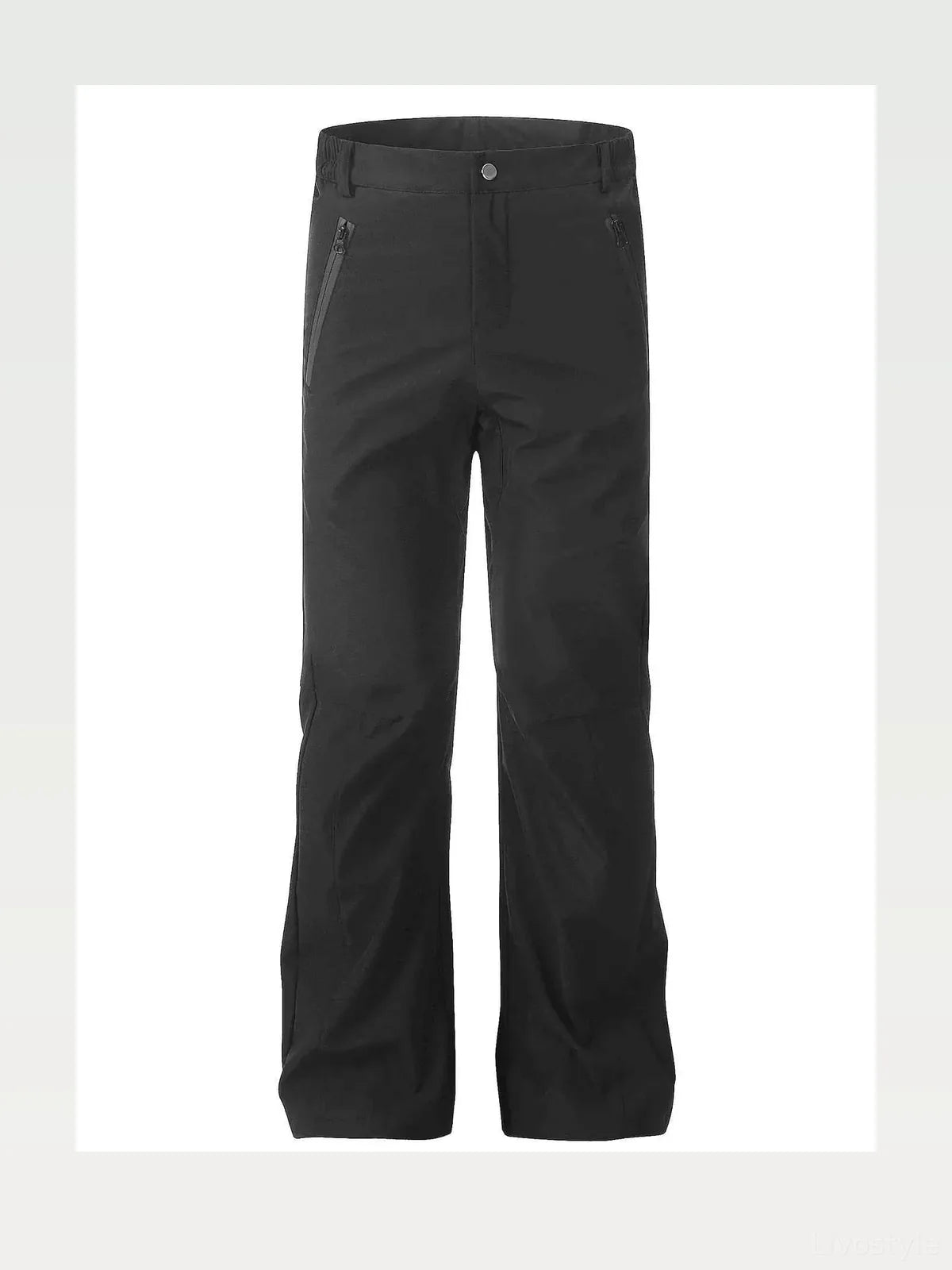 Men's High Waist Slim Straight Pants
