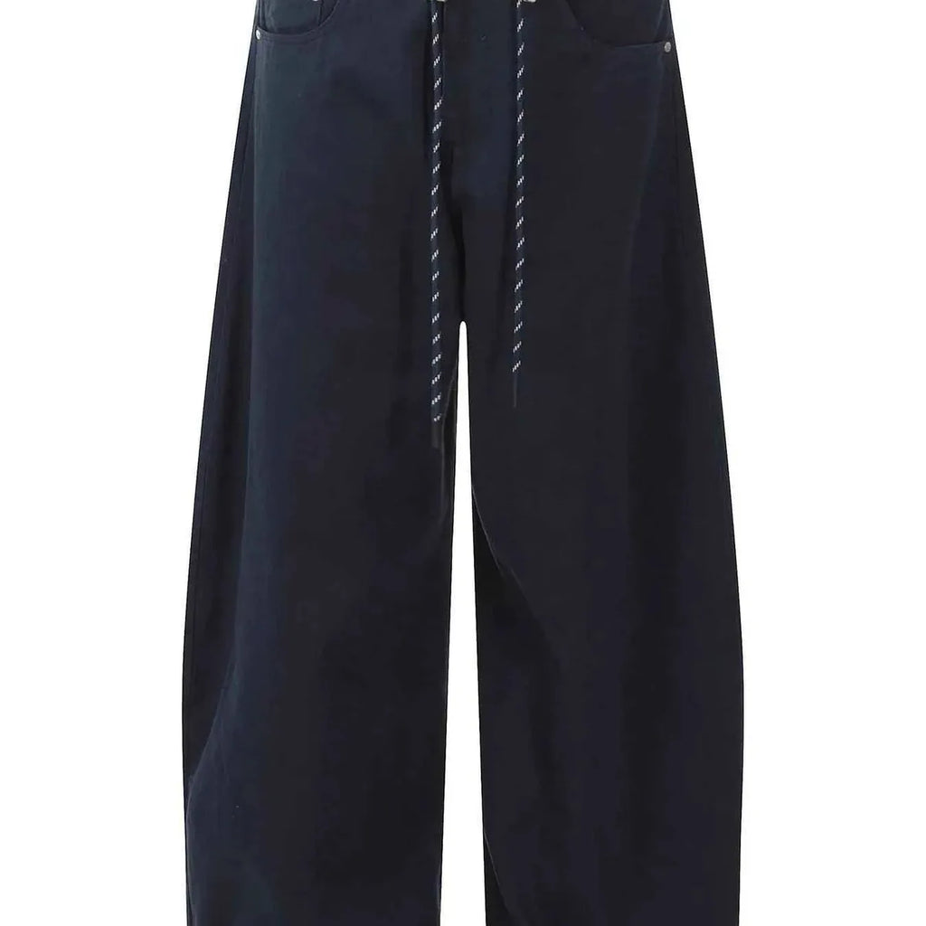Men's Wide Leg Drawstring Cargo Pants