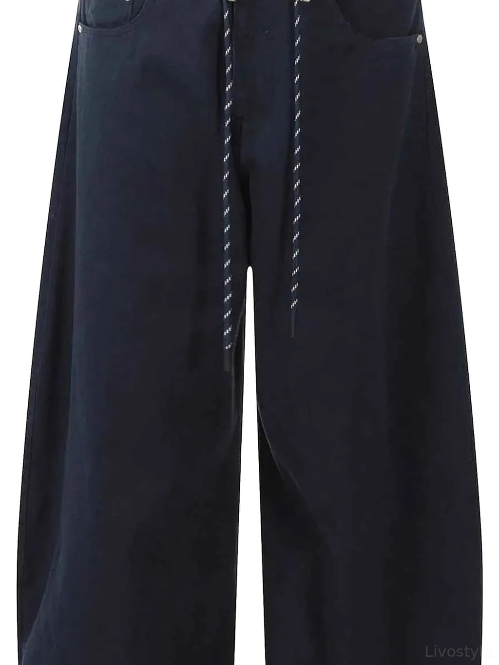 Men's Wide Leg Drawstring Cargo Pants