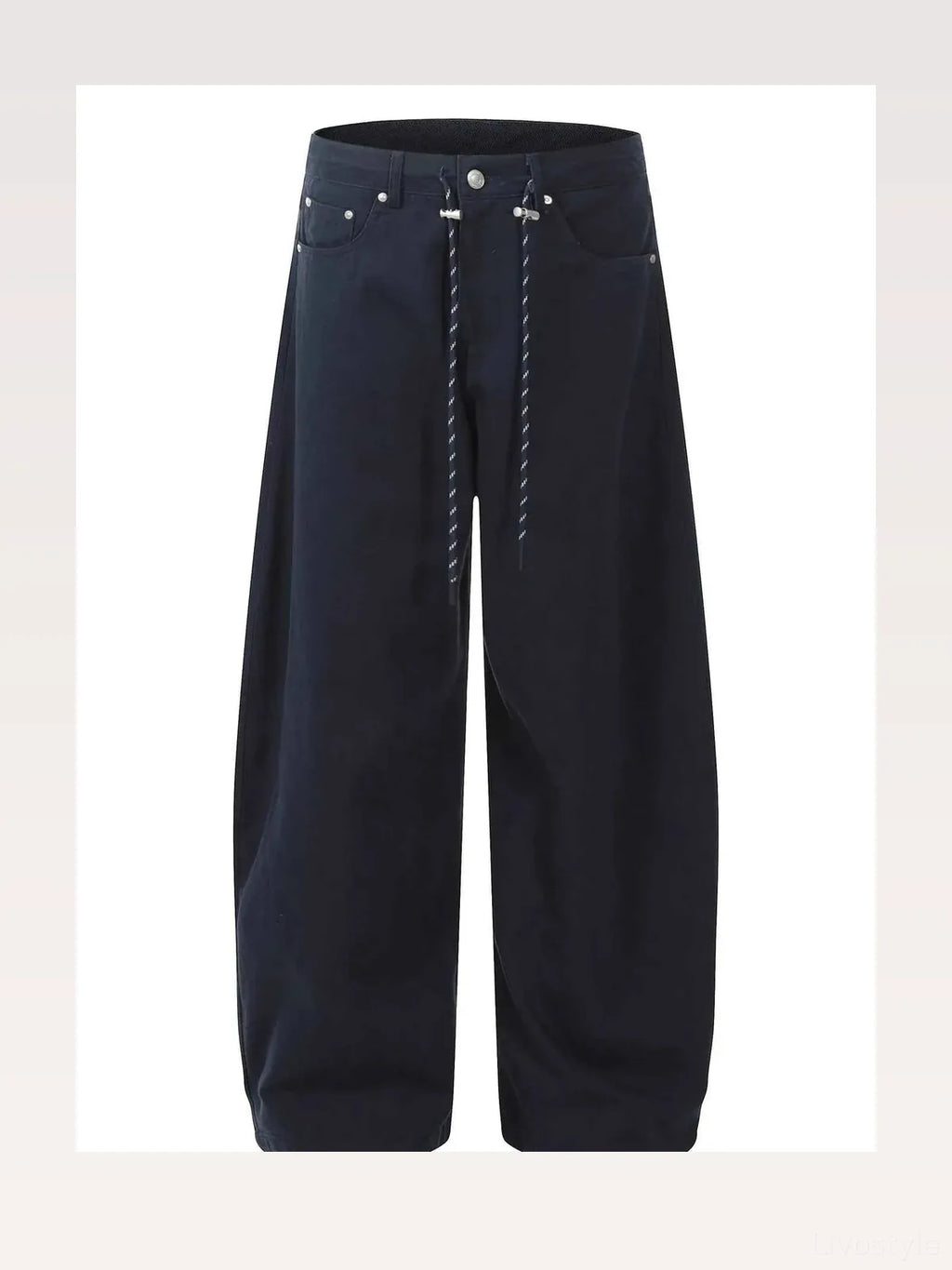 Men's Wide Leg Drawstring Cargo Pants