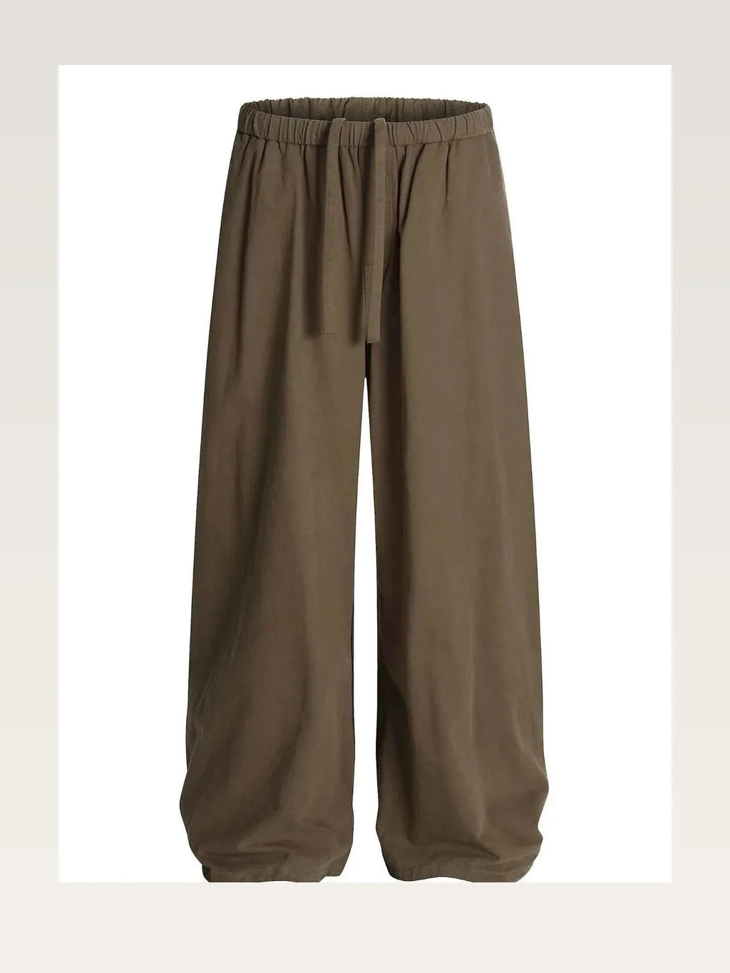 Men's Wide Leg Drawstring Elastic Waist Pants