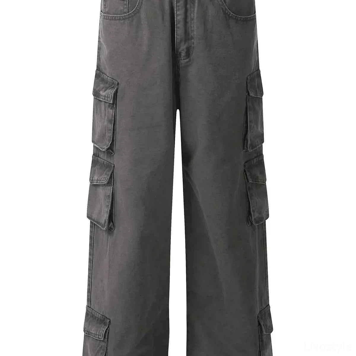 Men's Wide Leg Multi-Pocket Cargo Pants