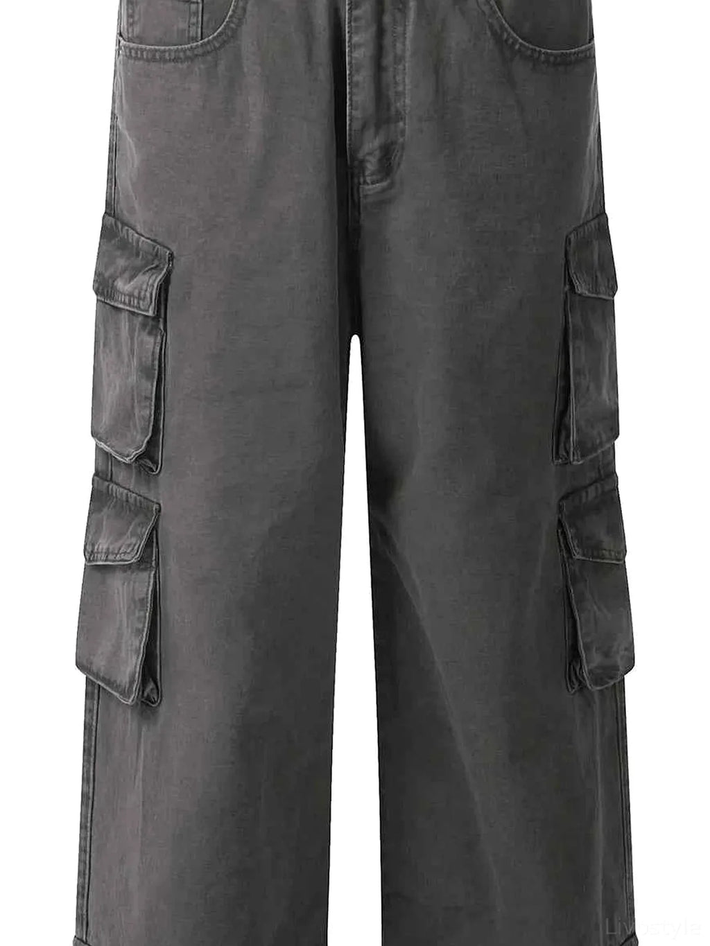 Men's Wide Leg Multi-Pocket Cargo Pants