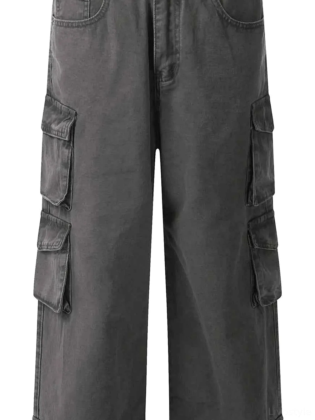 Men's Wide Leg Multi-Pocket Cargo Pants