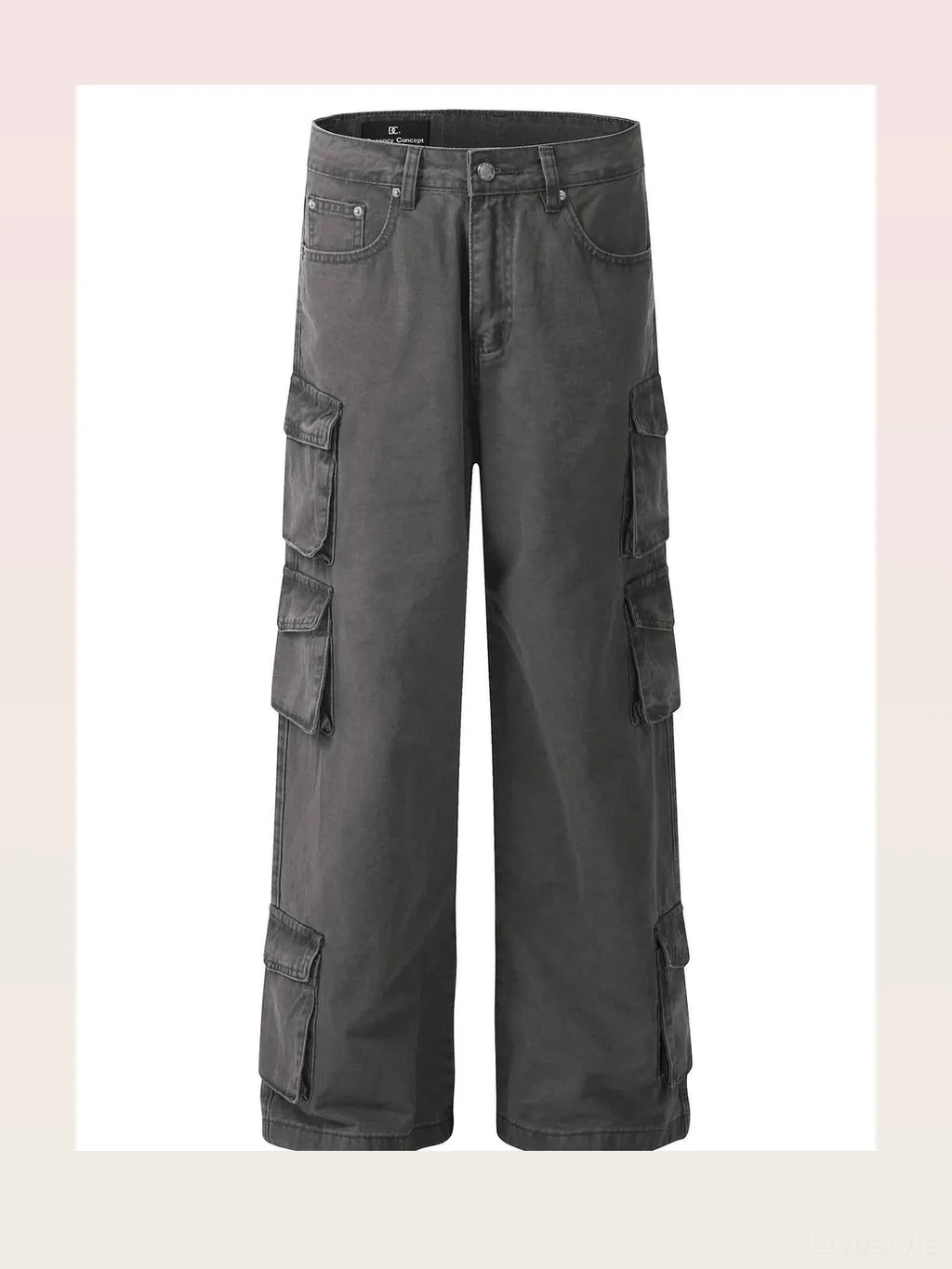 Men's Wide Leg Multi-Pocket Cargo Pants