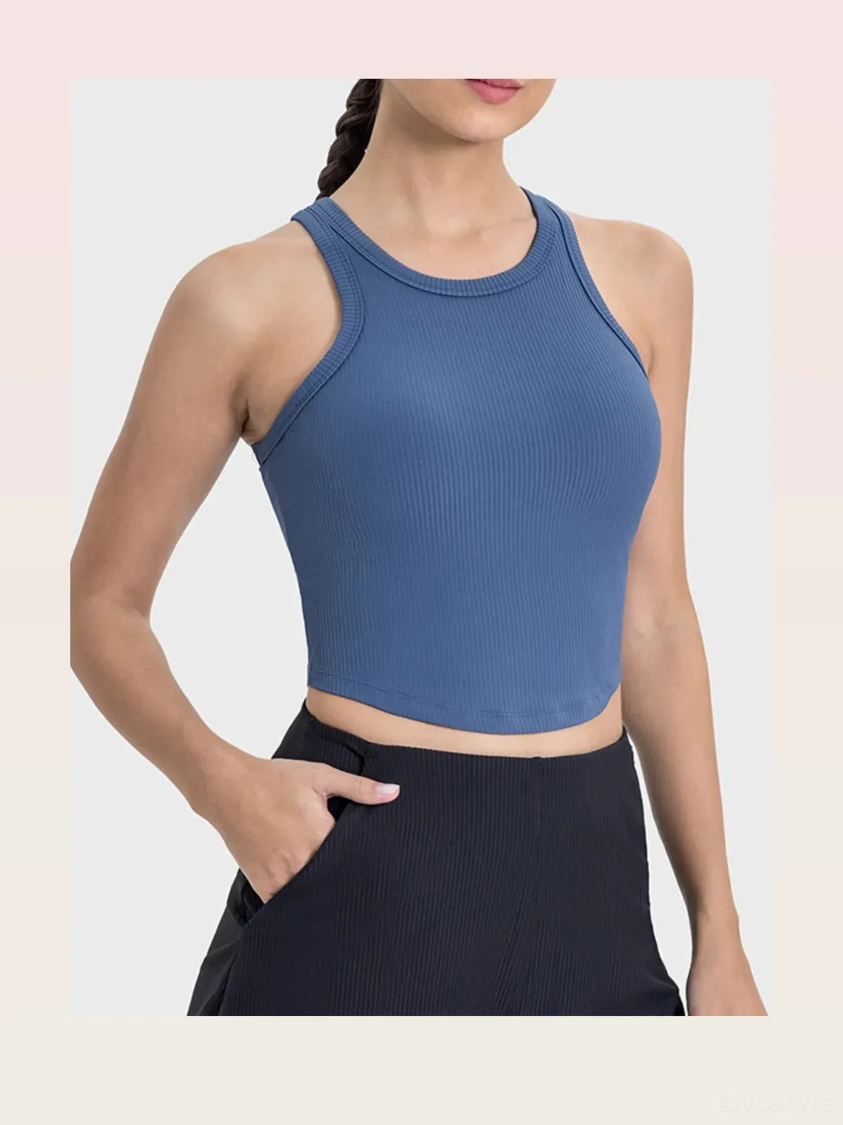 Round Neck Racerback Active Tank