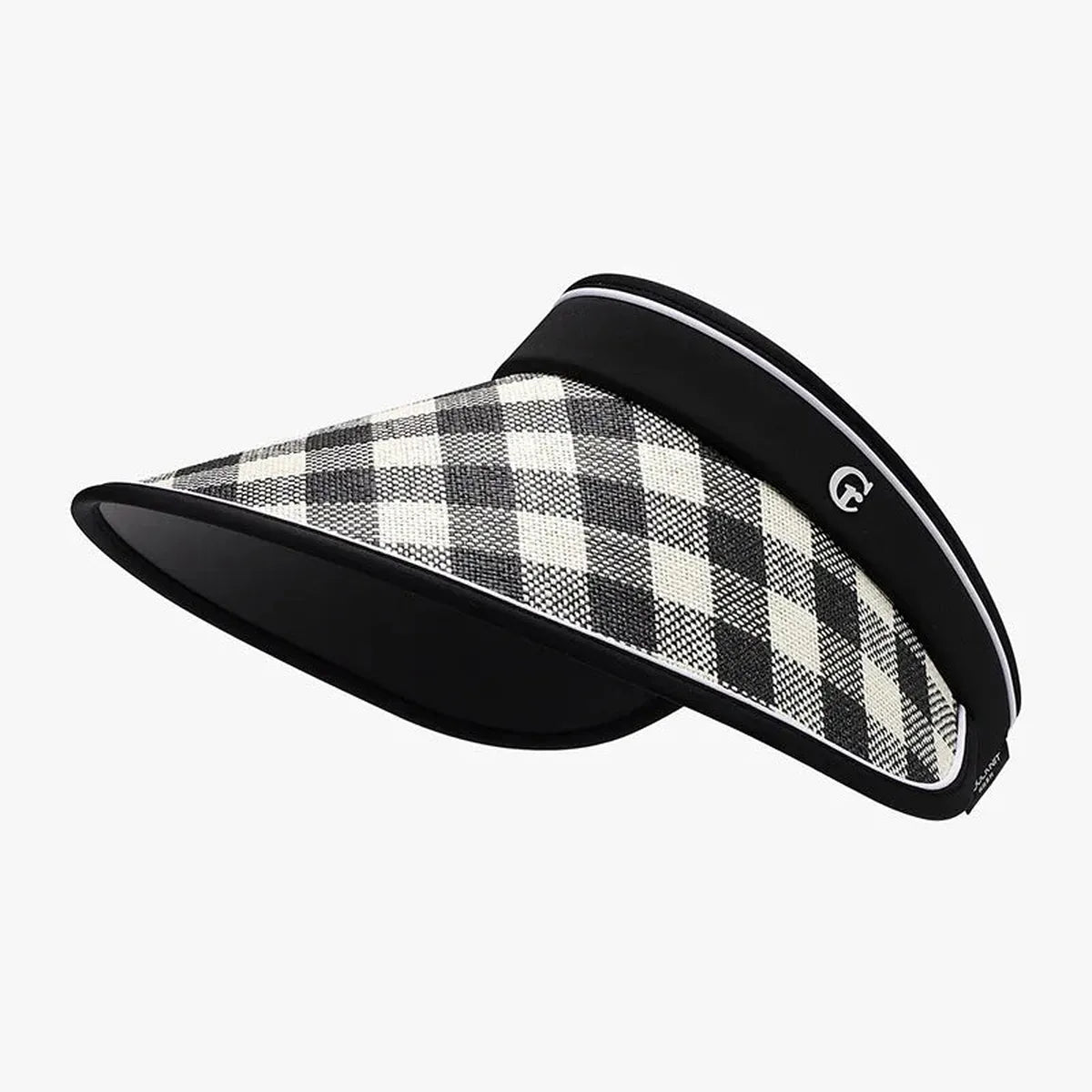 Plaid Woven Adjustable Sun Hat with Visor