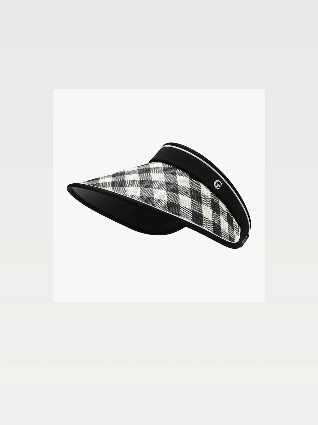 Plaid Woven Adjustable Sun Hat with Visor