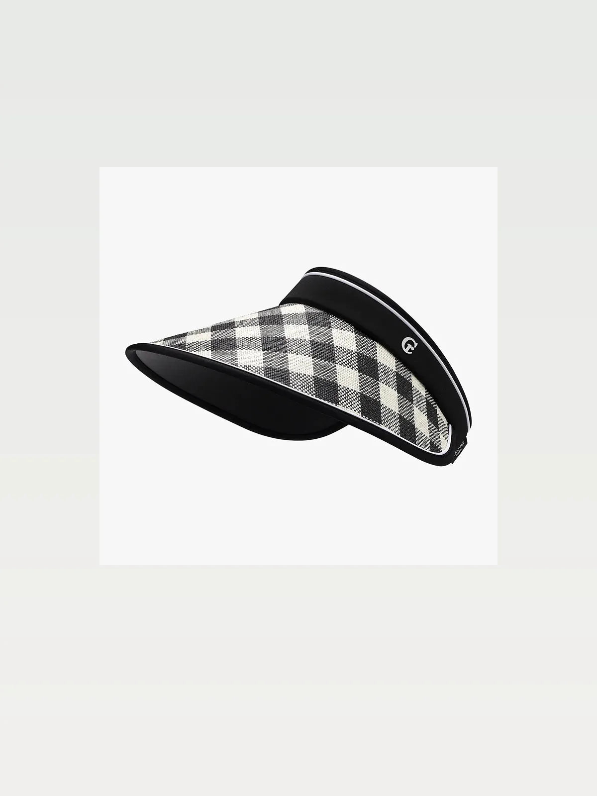 Plaid Woven Adjustable Sun Hat with Visor