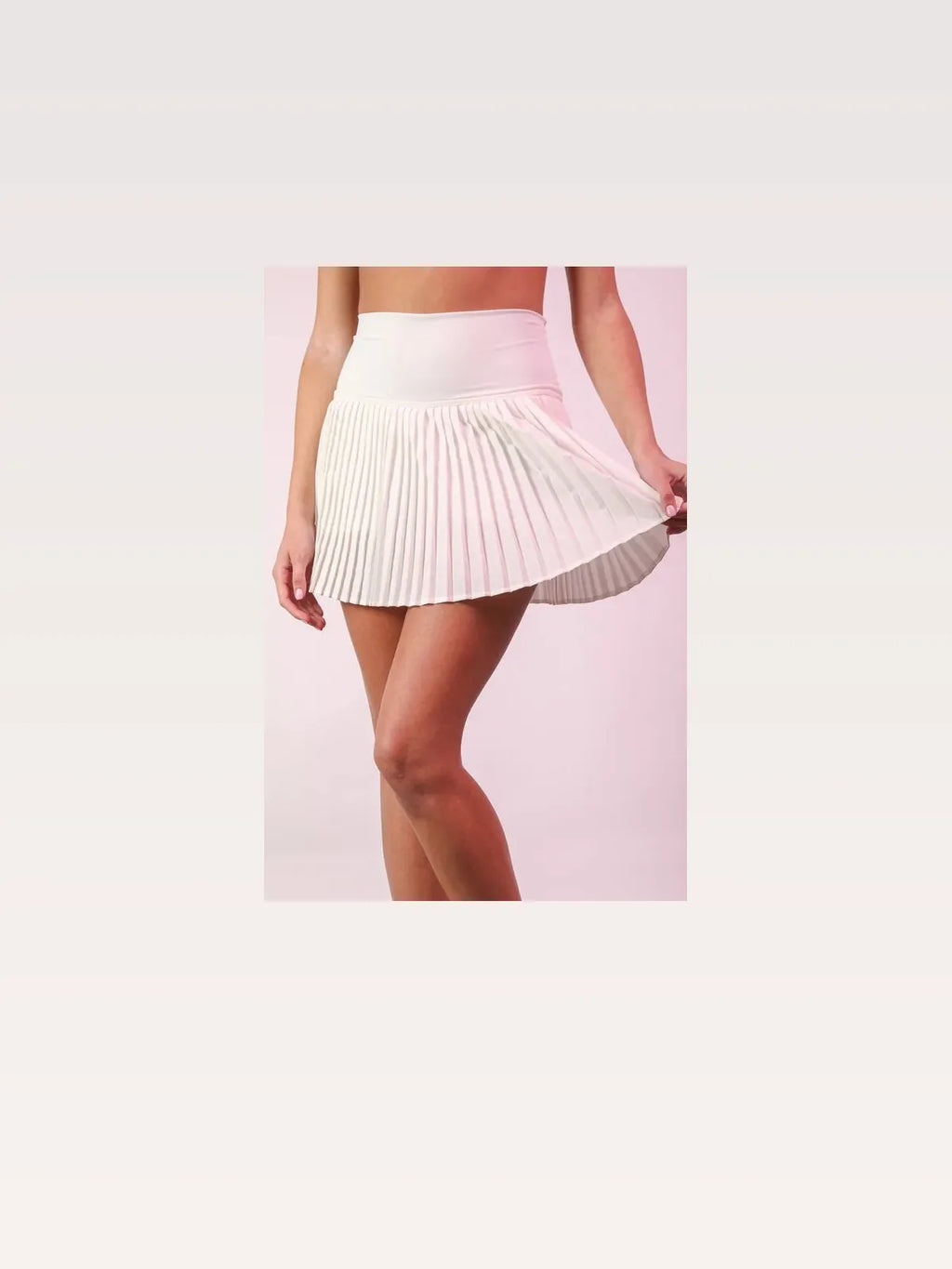 Pleated Activewear Skirt with Built-In Shorts