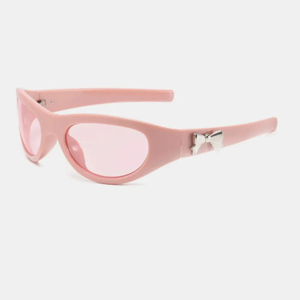 Cat-Eye Sunglasses with Bow Accent