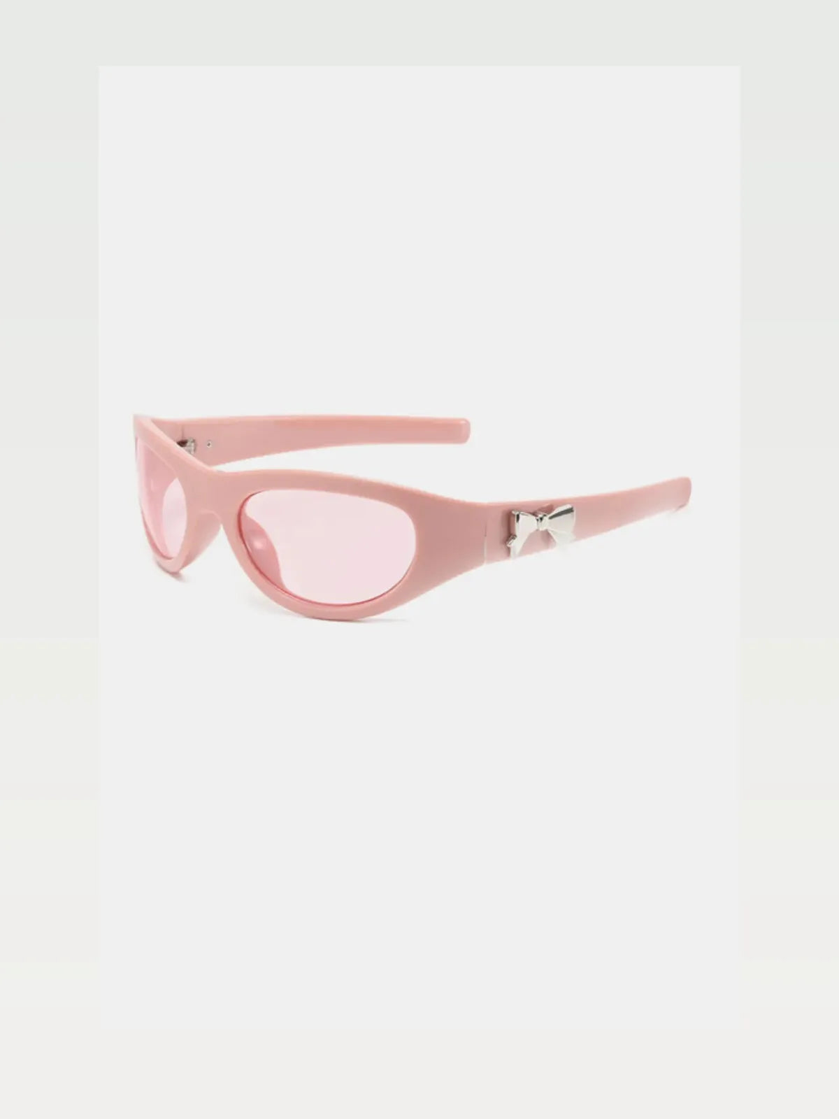 Cat-Eye Sunglasses with Bow Accent
