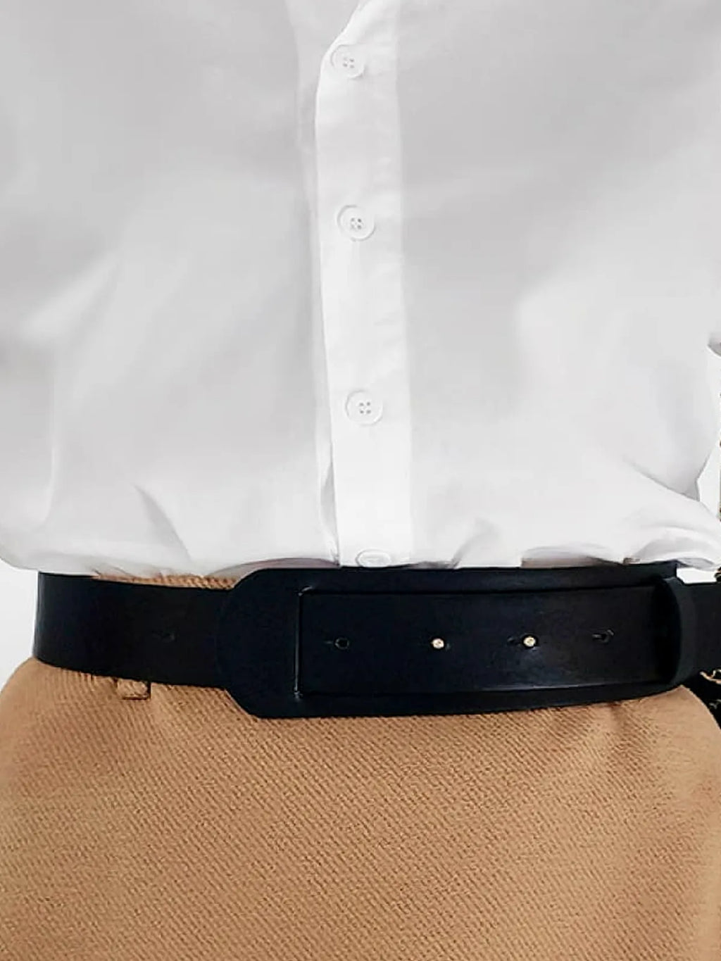 Belted A-Line PU Leather Belt