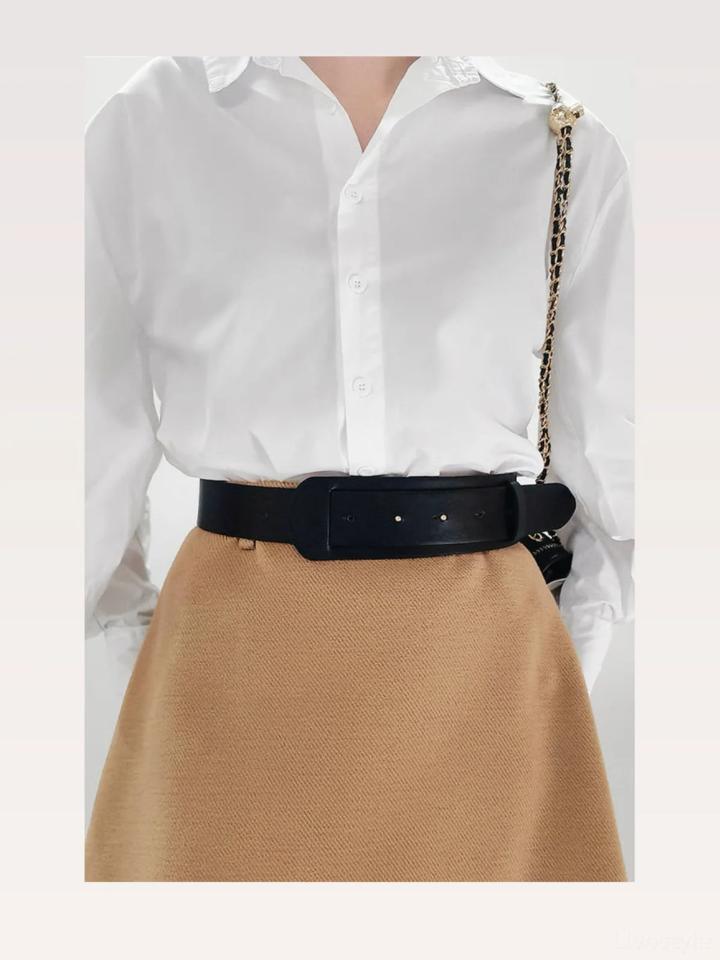 Belted A-Line PU Leather Belt