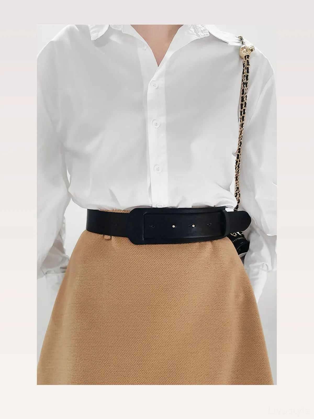 Belted A-Line PU Leather Belt