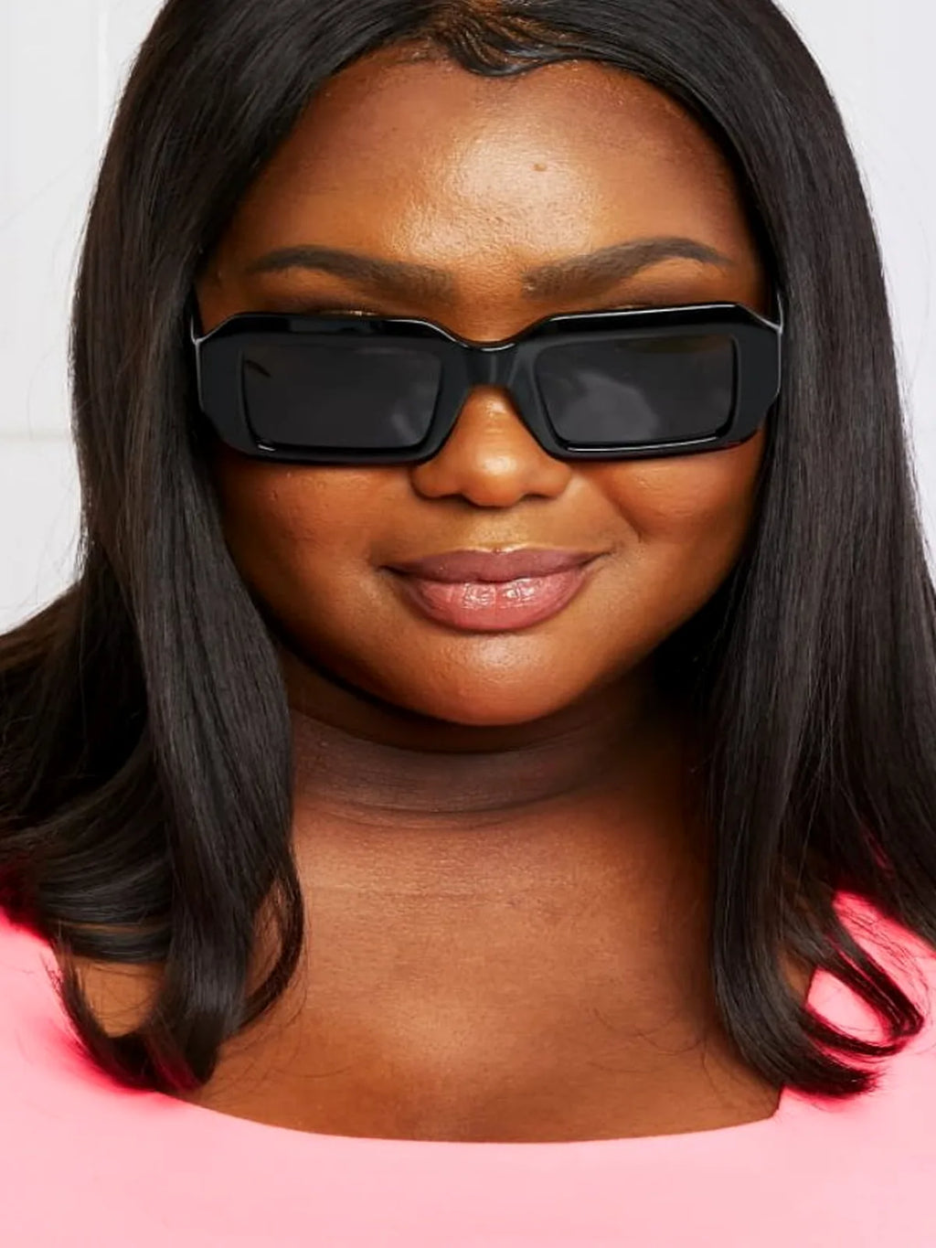 Rectangle Full-Rim Sunglasses with TAC Polarized Lenses