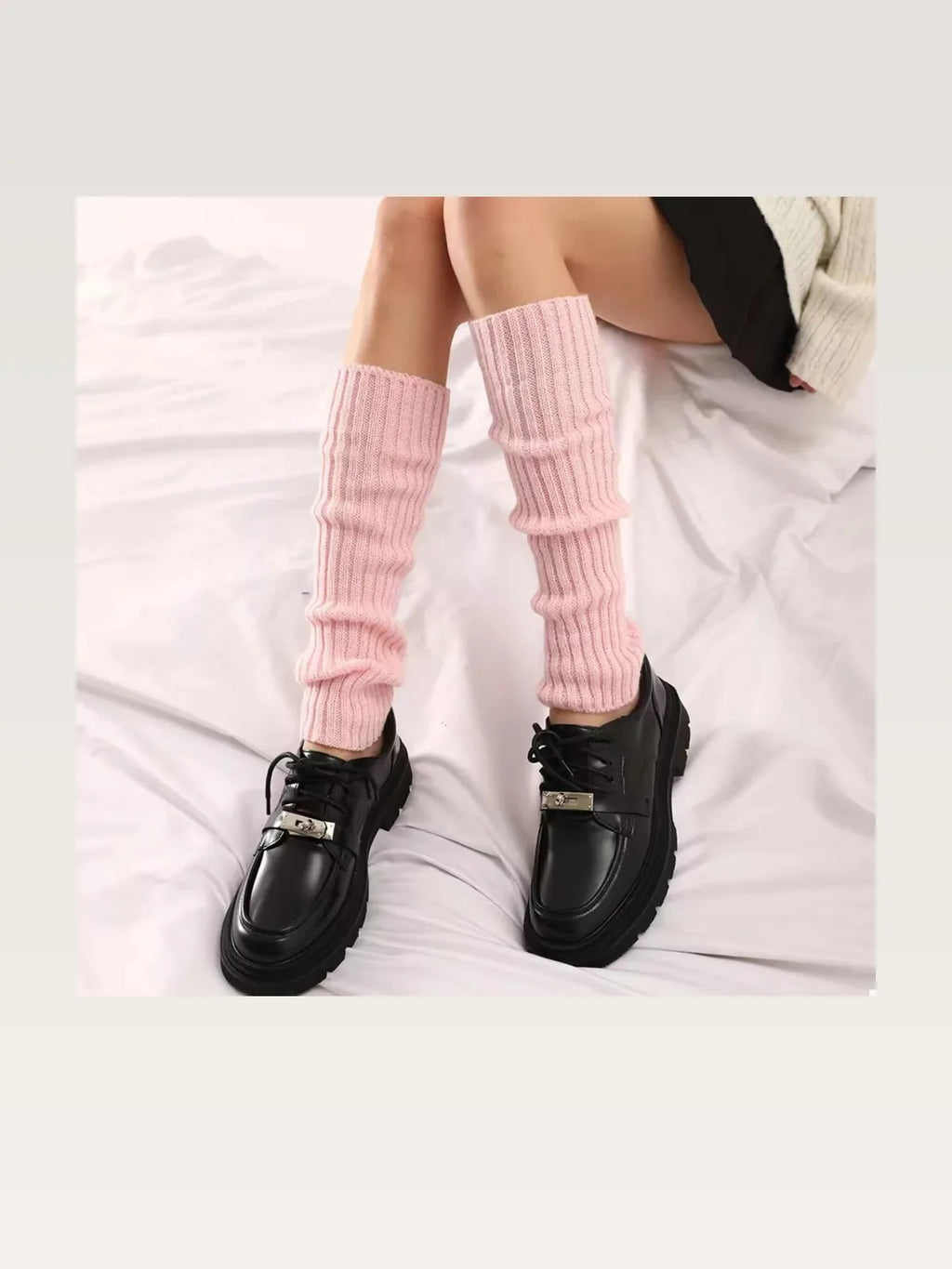 Ribbed Knit Leg Warmers