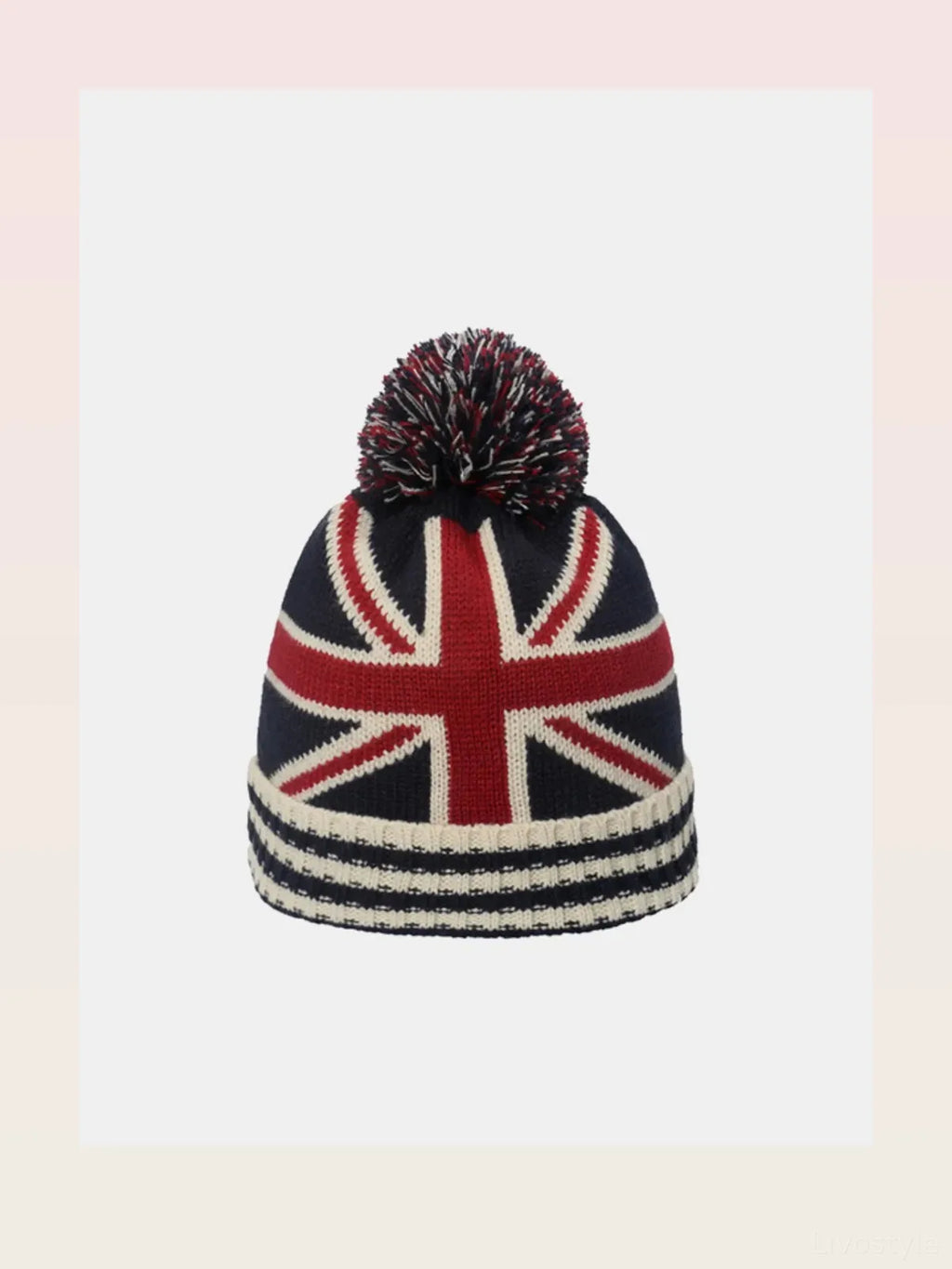 Roll Rim US Flag Knit Hat