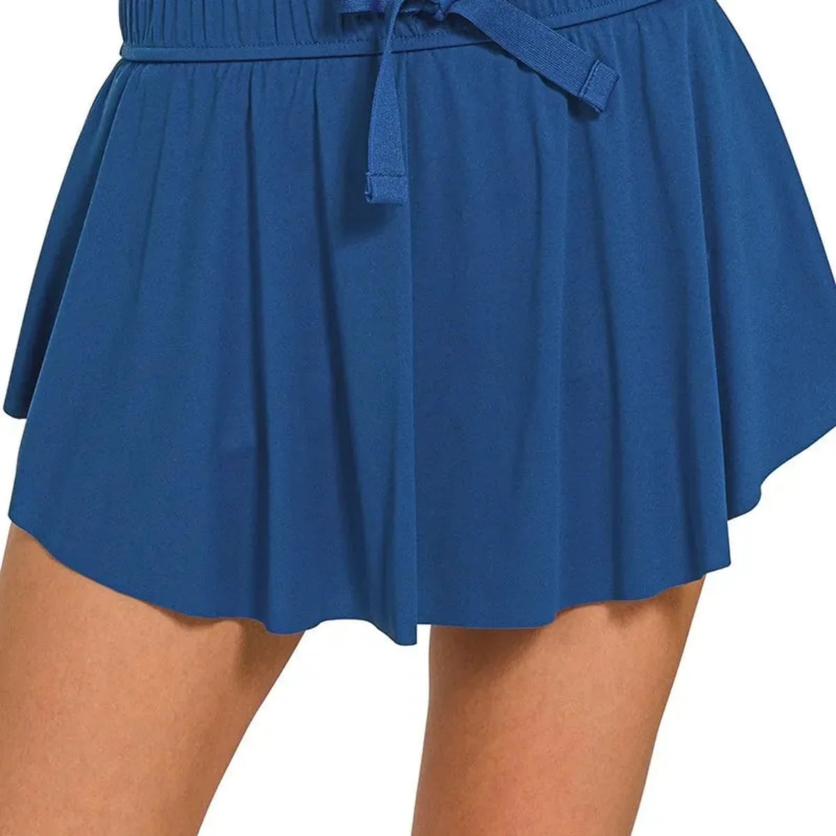 Ruffle Hem Tennis Skirt with Hidden Inner Pockets