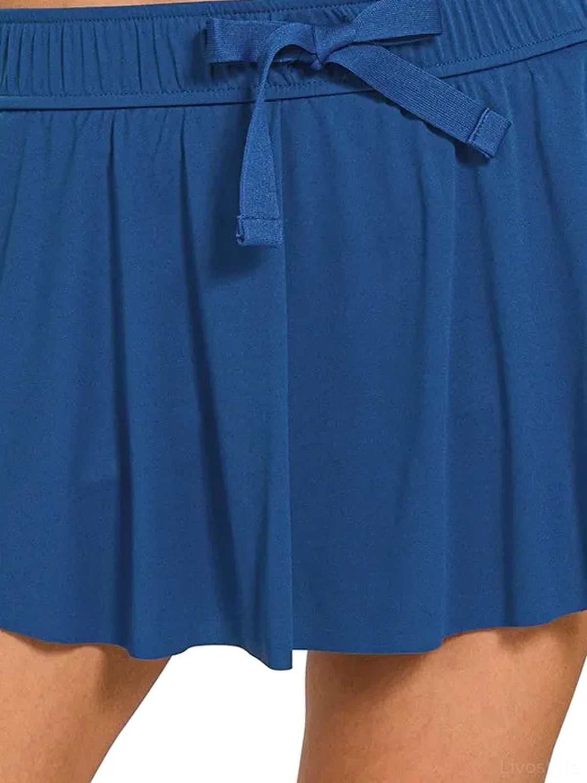 Ruffle Hem Tennis Skirt with Hidden Inner Pockets