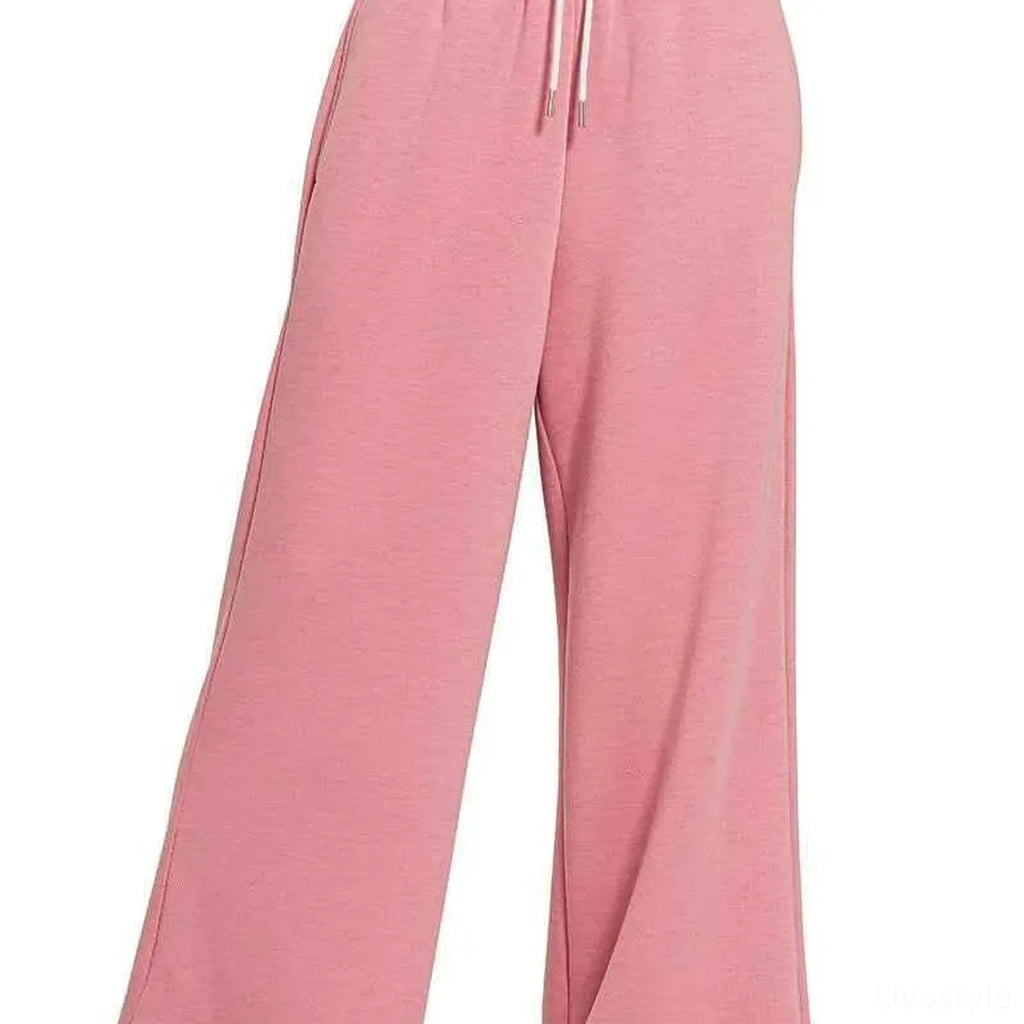 Scuba Drawstring Ankle Pants