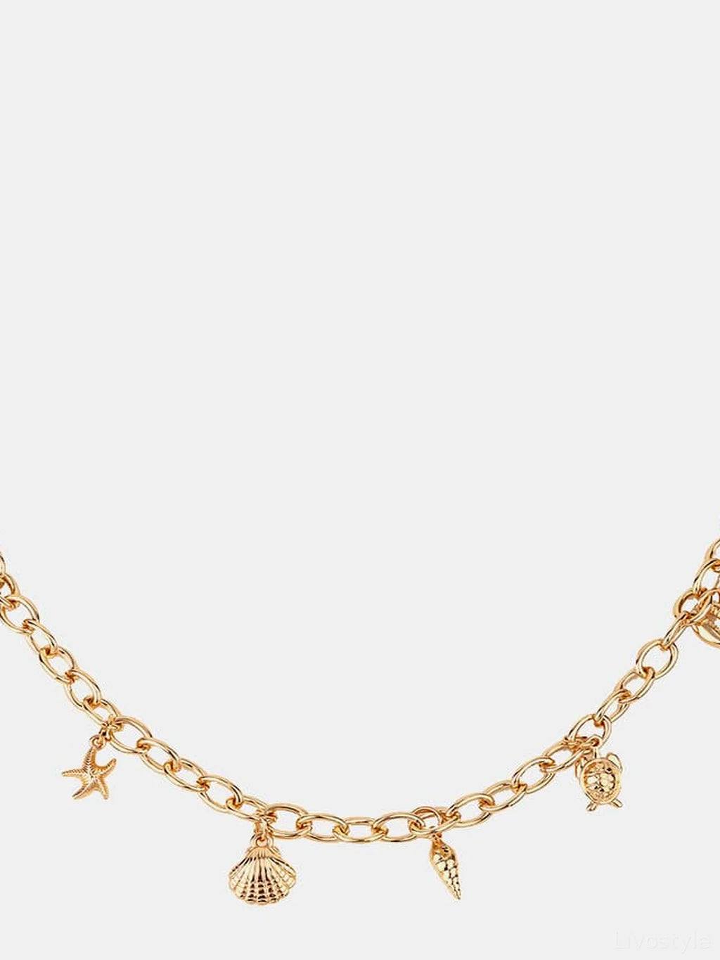 Sea Element Charm Iron Chain Belt