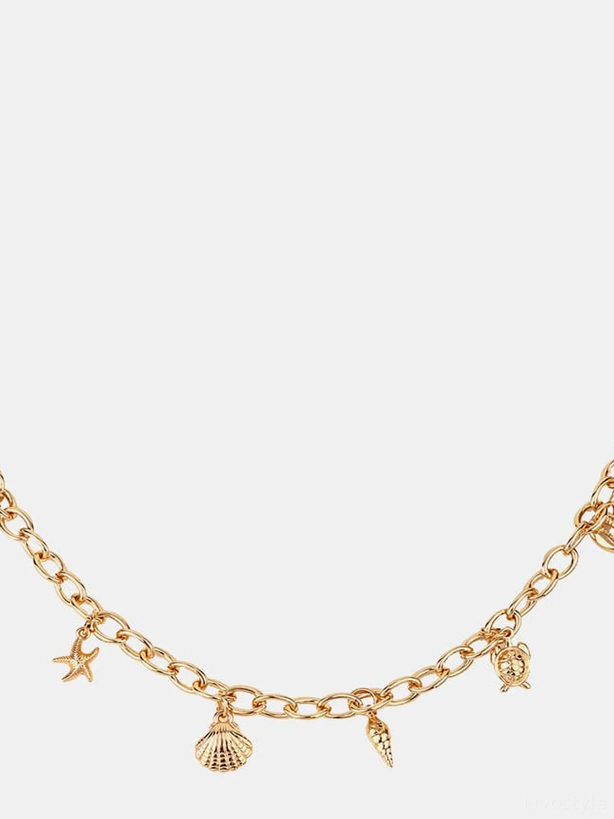 Sea Element Charm Iron Chain Belt