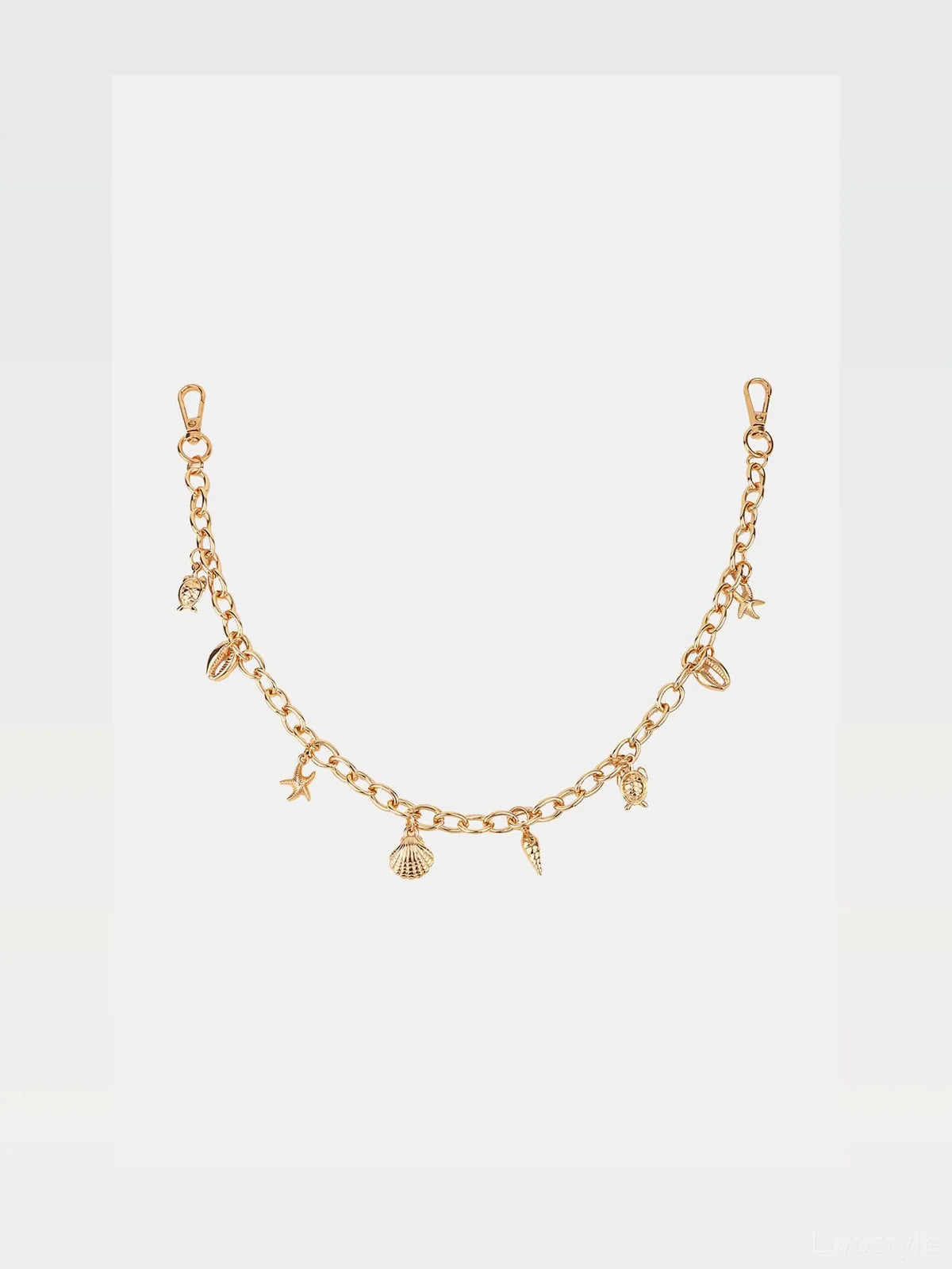Sea Element Charm Iron Chain Belt