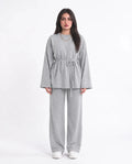 SITRA Women's Casual Tie Waist Lounge Set