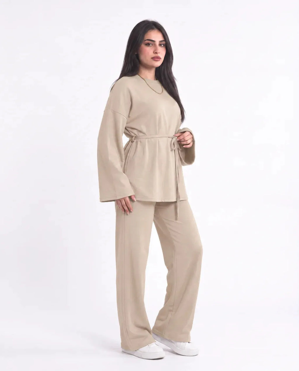 SITRA Women's Casual Tie Waist Lounge Set