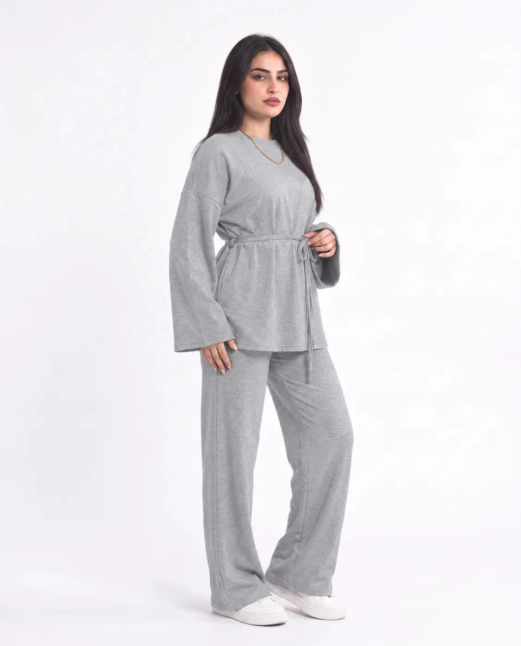 SITRA Women's Casual Tie Waist Lounge Set