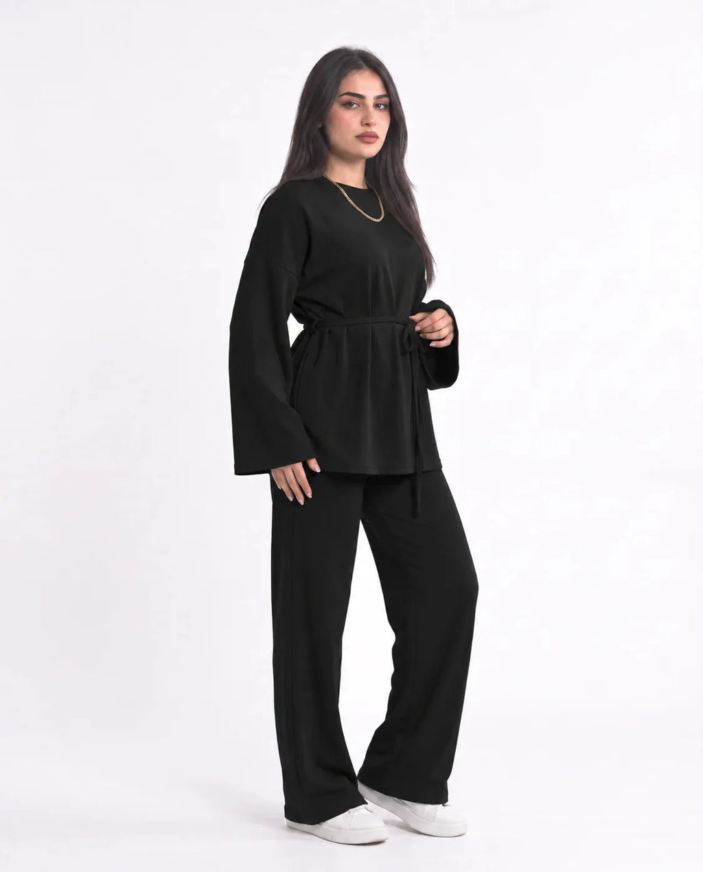 SITRA Women's Casual Tie Waist Lounge Set