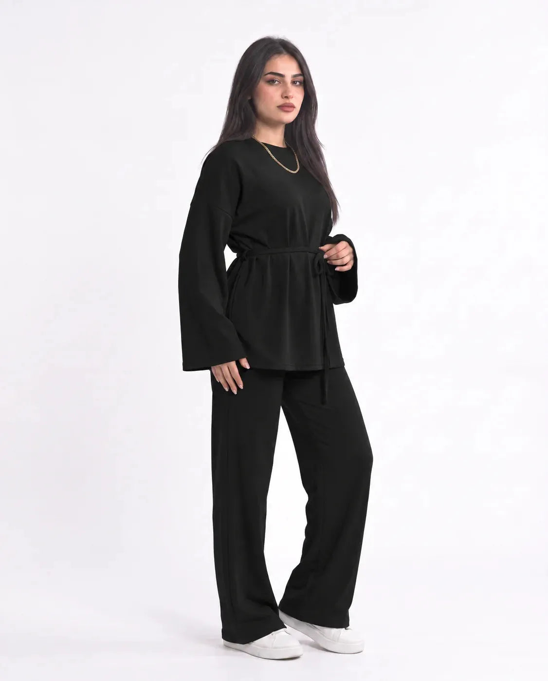 SITRA Women's Casual Tie Waist Lounge Set