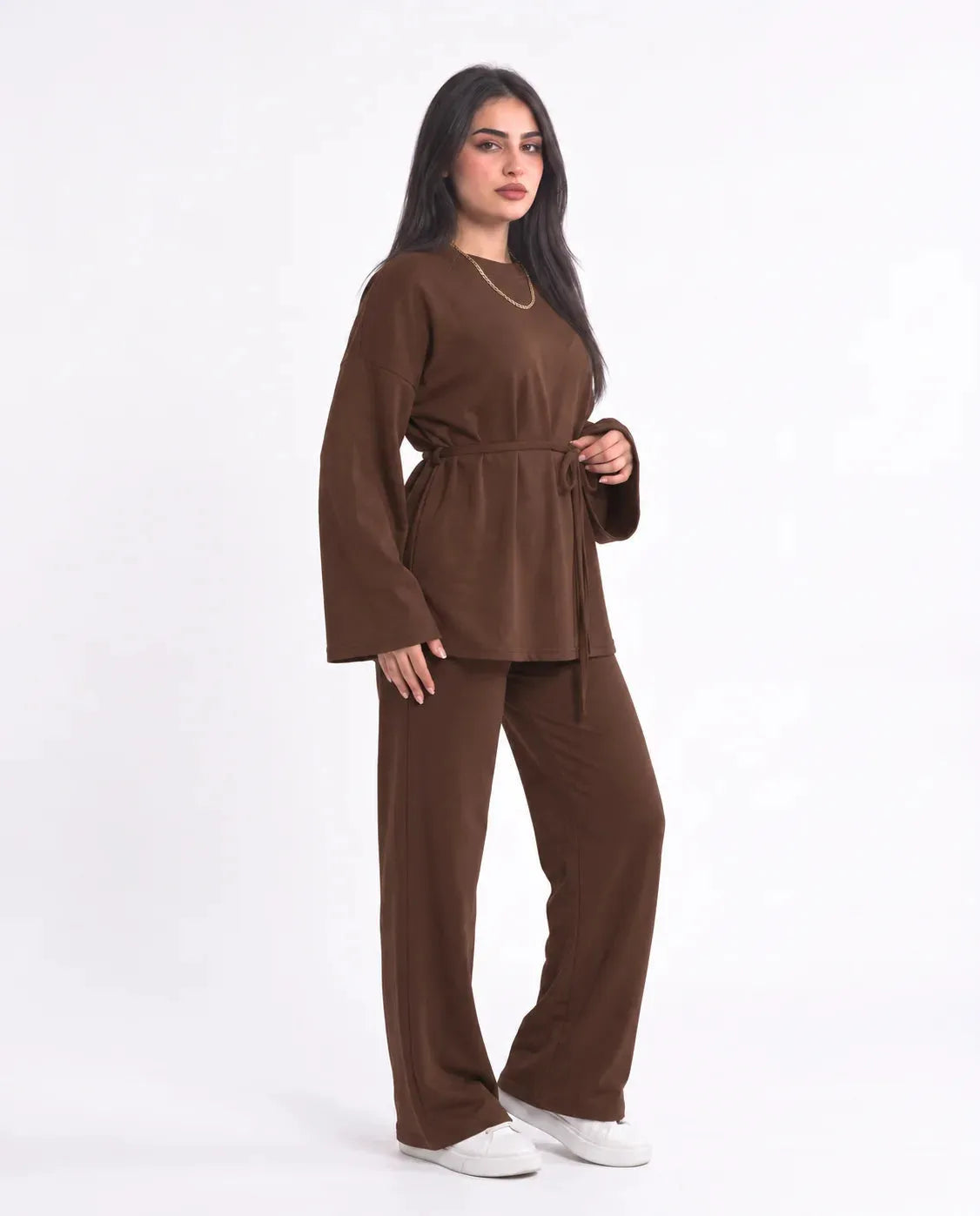 SITRA Women's Casual Tie Waist Lounge Set